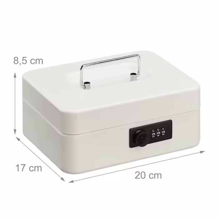 Relaxdays Cash Box with Number Combination