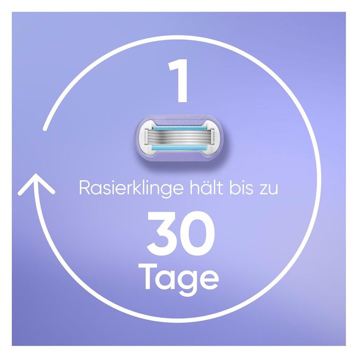 Жіноча бритва Gillette Venus Extra Smooth Swirl, фіолетова (бритва + 3 змінні касети)