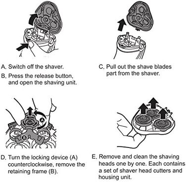 Електричний чоловічий бритва MAX-T ProSkin LED 3D - для мокрого та сухого гоління, з тримером, акумуляторний, сріблястий