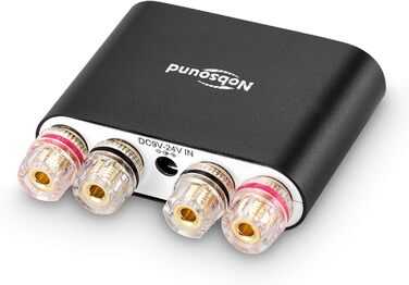 Nobsound NS-10G PRO стерео підсилювач Hi-Fi DSP 2x100Вт, Bluetooth 5.0, 2-канальний міні аудіо підсилювач для домашніх колонок, цифровий, чорний, з блоком живлення