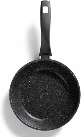 Сковорода STONELINE 20 см з антипригарним покриттям з кам'яними частинками, для індукційних плит, алюмінієва, сіра