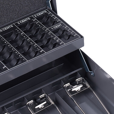 Cash Box з дошкою для підрахунку євромонет