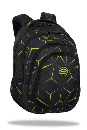 Багатовідсіковий шкільний рюкзак CoolPack, чорний, багатоколірний, зелений, 28 л