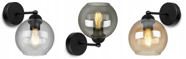 Настінний світильник Kinkiet Light Home, чорний з жовтим, E27 60 Вт