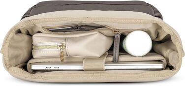 Жіночий рюкзак Expatrié Adele Rolltop: елегантний рюкзак для міста, університету, роботи (сірий, коричневий)