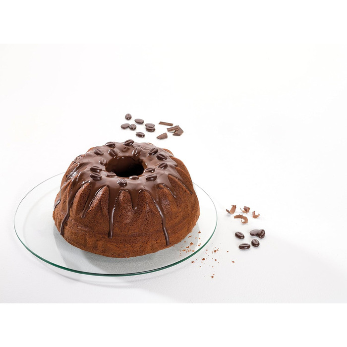 Dr. Oetker Gugelhupf 25 cm Baking Mold BACK-EDITION, round baking pan with leak-proof rim, Bundt pan with non-stick coating (Color: Brown), Quantity: 1 piece