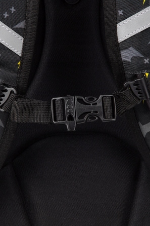 Багатовідсінковий шкільний рюкзак CoolPack, чорний, 21 л
