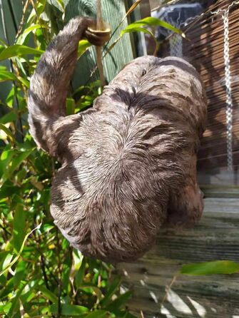 Animal Crackers Large Climbing Sloth on Rope Tree Garden Ornament Decoration Sloth Lover Gift