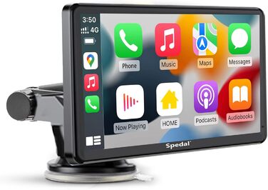 Бездротовий автомобільний мультимедійний центр Spedal NaviCam 796W з Apple CarPlay, Android Auto, зовнішньою камерою, Bluetooth, Wi-Fi, AirPlay, AUX та FM-трансмітером