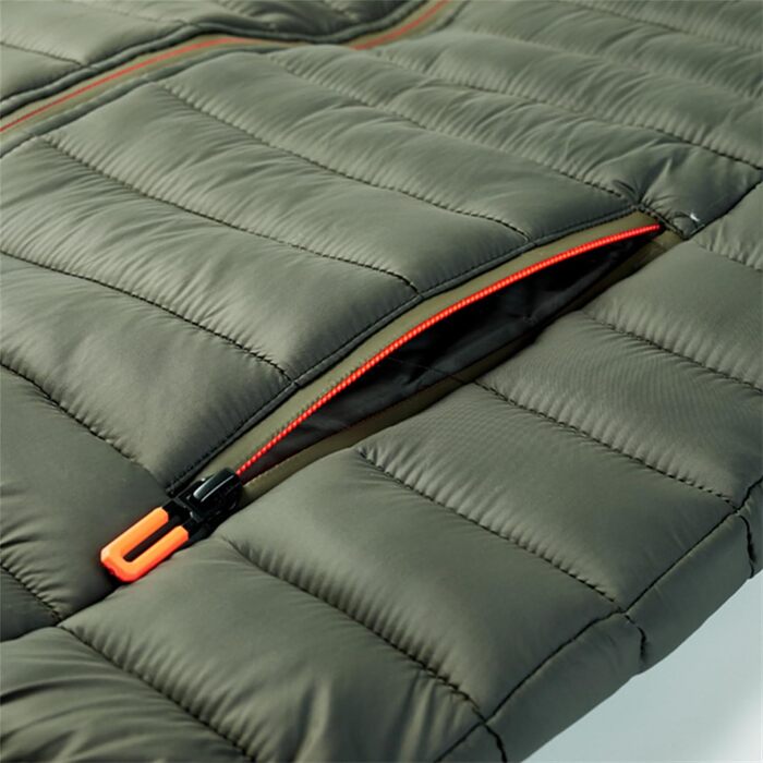 Чоловіча жилетка, утеплена, легка, тепла, для активного відпочинку, без рукавів, зимова, стегана, з коміром-стійкою, слім-силует (6XL, Оливковий (Army Green))