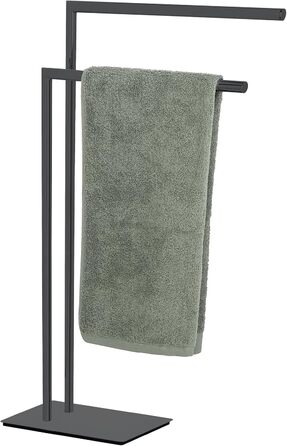 Підставка для рушників WENKO Recco, чорна, з нержавіючої сталі, 48 x 80.5 x 20 см