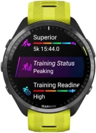 Розумний годинник Garmin Forerunner 965 Unisex Чорний/Жовтий, Стандартний