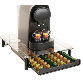 Підставка для капсул Nespresso SEVENLINE - органайзер для 60 капсул, кришталеве скло