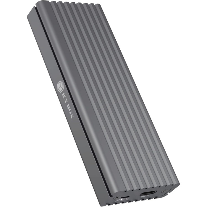 Зовнішній корпус для M.2 PCIe SSD ICY BOX IB-1817M-C31, USB 3.1 Type-C, алюмінієвий, антрацит