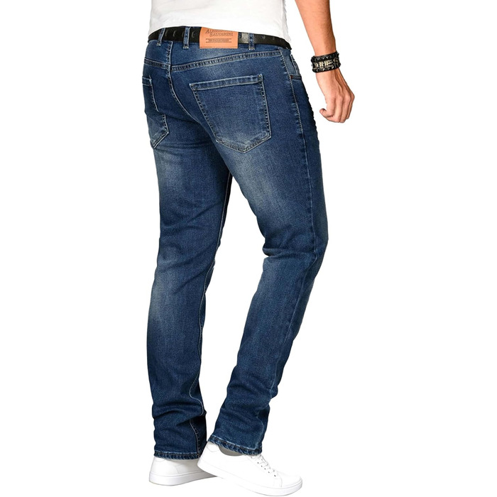 Чоловічі джинси Alessando Salvarini Slim Fit, сині, еластичні (33W/30L)