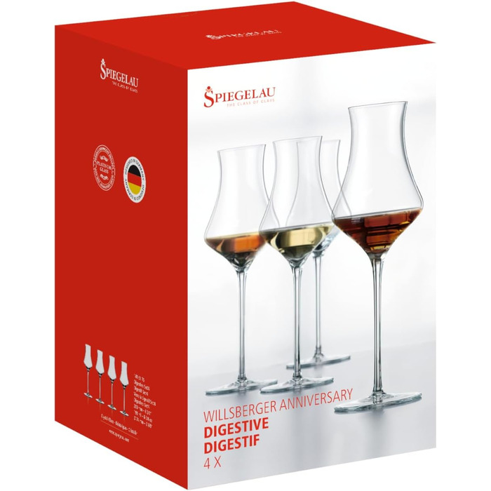 Набір келихів Spiegelau Bordeaux Willsberger Anniversary, 4 шт., 635 мл, кришталеве скло
