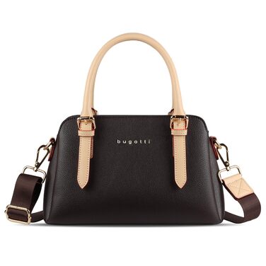 Сумка жіноча Bugatti Ella коричнева, маленька шкіряна сумка через плече для жінок