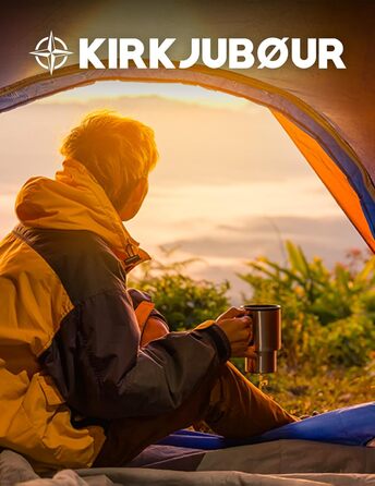 Намет кемпінговий KIRKJUBØUR Vindr 1-місний: водонепроникний, легкий та стабільний. З фібергласовим каркасом, компактний, з сумкою для перенесення, зелений