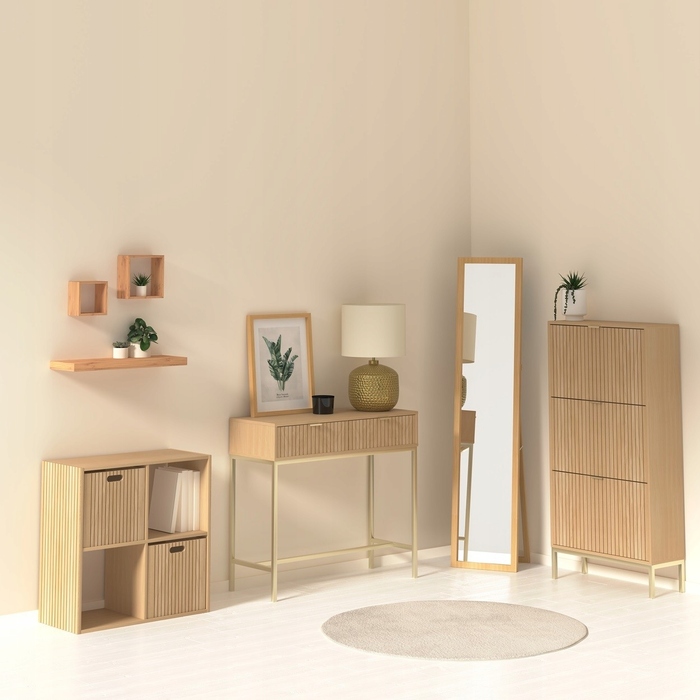 Консоль 5five Simply Smart, відтінки бежевого, напівматова, 90 x 80,5 x 35 см