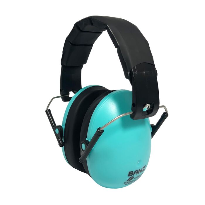 Банд захист для вух для дівчаток та хлопчиків від 2 років - навушники для шумозахисту та зменшення шуму - м'які та регульовані - Лагуна Блакитний