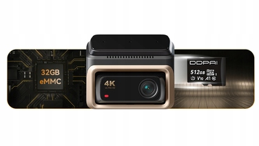 Відеореєстратор DDPAI Z60 Pro 4K HDR з GPS, Wi-Fi, Bluetooth та карткою пам'яті 128ГБ