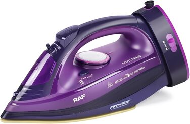 Відпарювач ZStarlite Powersteam Ultra: бездротовий, 2400W, керамічна підошва, антикальк, стоп-краплі, вертикальне прасування, самоочищення, 320 мл, фіолетовий