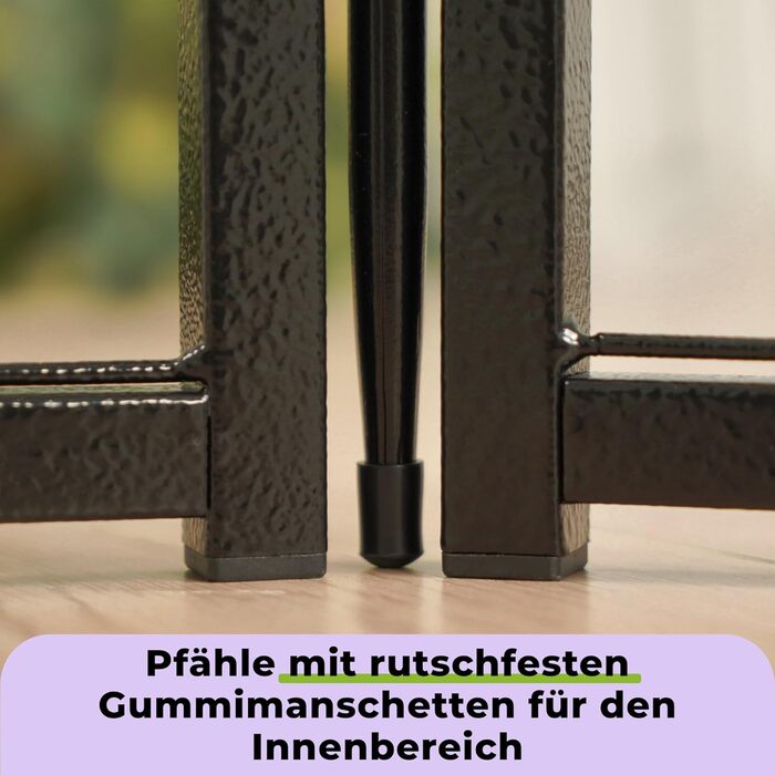 Клітка для цуценят SunsGrove 2 шт., 60 см, міцна, для дому, чорна, антикорозійна, без інструментів (12 шт., 56.5 x 60 см)