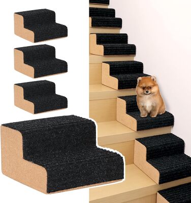 Рампа для собак SMONTER: легке підйом по сходах, екологічна, для дому та вулиці, міцна, з антиковзким покриттям, 4 шт.