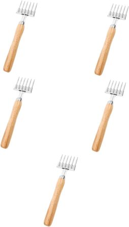 SHOWERORO 5-Piece Ice Scraper Tools for Ice Picking, Ice Breaker Device, Professional Ice Pick Tool, Ice Breaker Tool, Ice Pick for Home, Ice Crusher, Aluminum Alloy, Khaki