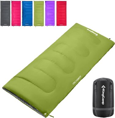 KingCamp 3-Season Sleeping Bag - Lightweight, Water-Resistant & Warm for Adults & Kids - Camping & Outdoor