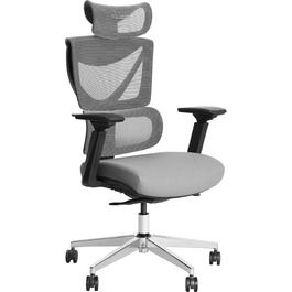Ергономічне крісло для офісу Musso V900 Structure Master з регульованою спинкою, підтримкою попереку, 4D підлокітниками та підголівником, сітчаста спинка для дому/офісу (без підніжки)