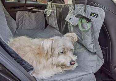 Ремінь безпеки для собак Loop на заднє сидіння авто, з карабіном, регульована довжина 60-80 см, аксесуар до килимка для собак Loop-SR1000