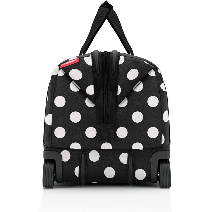 Reisenthel Allrounder Trolley на колесах Frame Dots White – універсальна дорожня сумка з 2-ступеневою телескопічною ручкою, для подорожей, роботи та відпочинку