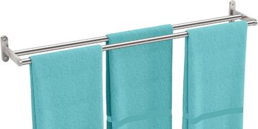 Тримач для рушників YUMORE, подвійний, з нержавіючої сталі, 80 см, для ванної кімнати та кухні