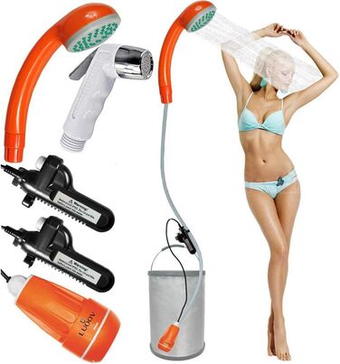 Portable Outdoor Camping Shower, Bidet Handheld Shower, Two Rechargeable 2200 mAh Batteries, Water Pump for Camping, Hiking, Outdoor Travel