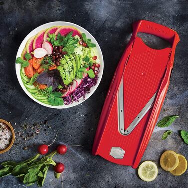 Набір Börner V5 для нарізки овочів та фруктів: нарізчик V-подібної форми, набір базової комплектації, фіолетовий колір