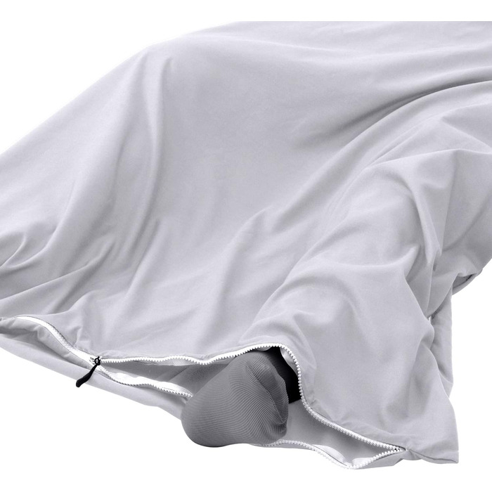 Traveler's Pal Hüttenschlafsack made from 100% Duraweave - Sleeping bag with side and foot zipper - Lightweight and thin liner summer sleeping bag, breathable and skin-friendly