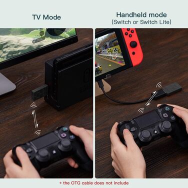 Бездротовий Bluetooth адаптер 8BitDo USB Wireless Adapter 2 для Windows 10, Switch, Android, Raspberry Pi, PS4/PS5, Xbox Series