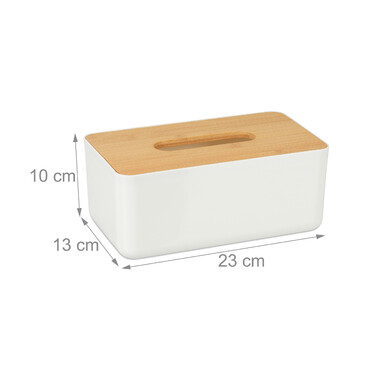 Relaxdays Storage Box with Bamboo Lid
