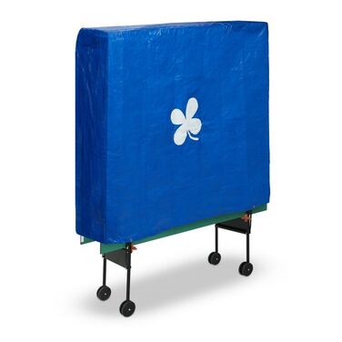 Relaxdays Table Tennis Table Cover, blue