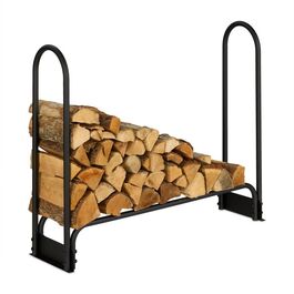 Relaxdays Metal Firewood Rack, 110 cm