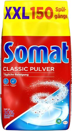 Порошок для посудомийних машин Somat Classic для щоденного очищення, без ароматизатора, 12 кг (4 упаковки по 3 кг)