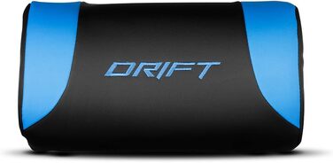 Ігрове крісло DRIFT GAMING DR50 (DR50BL) професійне, регулювання висоти, гойдання, м'які підлокітники, штучна шкіра, чорно-синє, 67x122-131x67 см