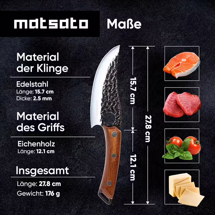 Sharp Kitchen Knives, Chef's Knife. Original Japanese Knife for the Kitchen - Japanese Knife Original. Perfect for Cutting and Chopping