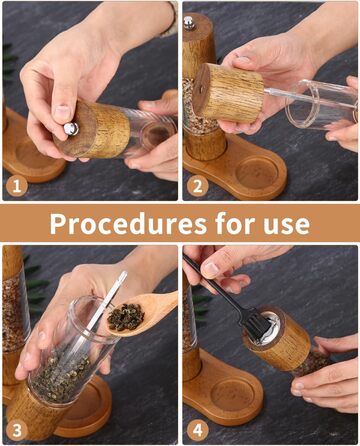 Набір з 2 шт. мельниць для солі та перцю з керамічним жорном, 21.5 см Peugeot