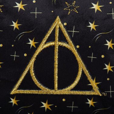 Косметичка Гаррі Поттер для жінок та дівчат, чорний велюр, сумочка для косметики та туалетних аксесуарів, подарунок, Deathly Hallows