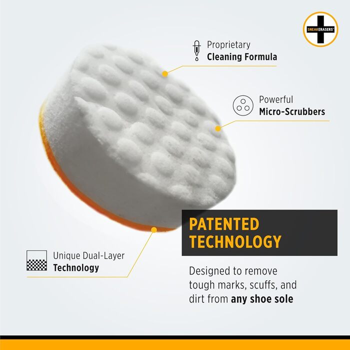 SneakERASERS Instant Sneaker Cleaner Sponge, Effective Shoe Cleaning for White Sneakers