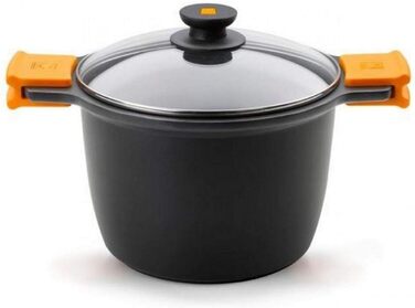 Каструля BRA Efficient Pot 24 см, алюміній, чорна