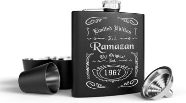 Персоналізований фляга з гравіюванням - подарунок на весілля та для чоловіків - фляга з нержавіючої сталі - подарунок для друга нареченого (Дизайн 2)