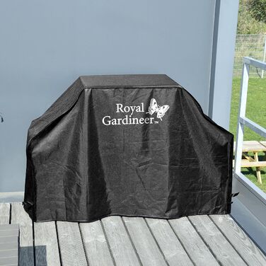 Професійний чохол для гриля Royal Gardineer XL 206x89x66 см, водонепроникний, для захисту гриля